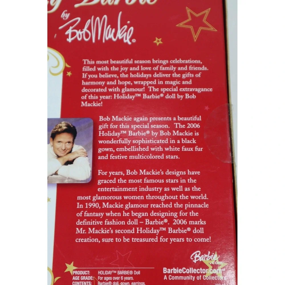 2006 Holiday Barbie‎ Doll by Bob Mackie Mattel New in Box